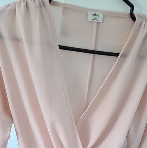 Blouse soft blush pink
